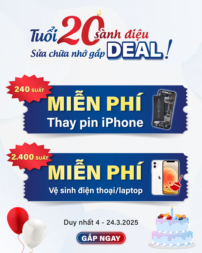 ưu đãi sinh nhật 20