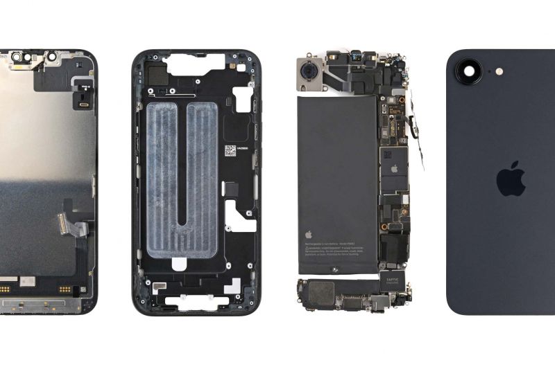 Ép cổ màn hình iPhone 16e 4