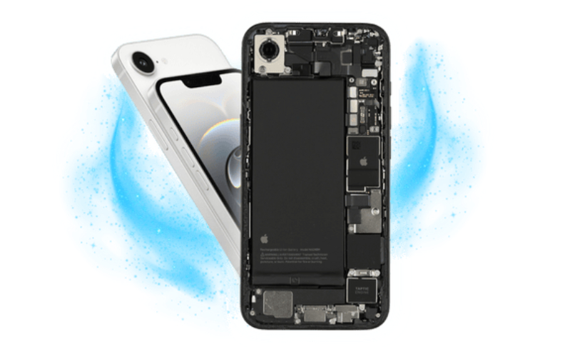 Ép cổ màn hình iPhone 16e 5