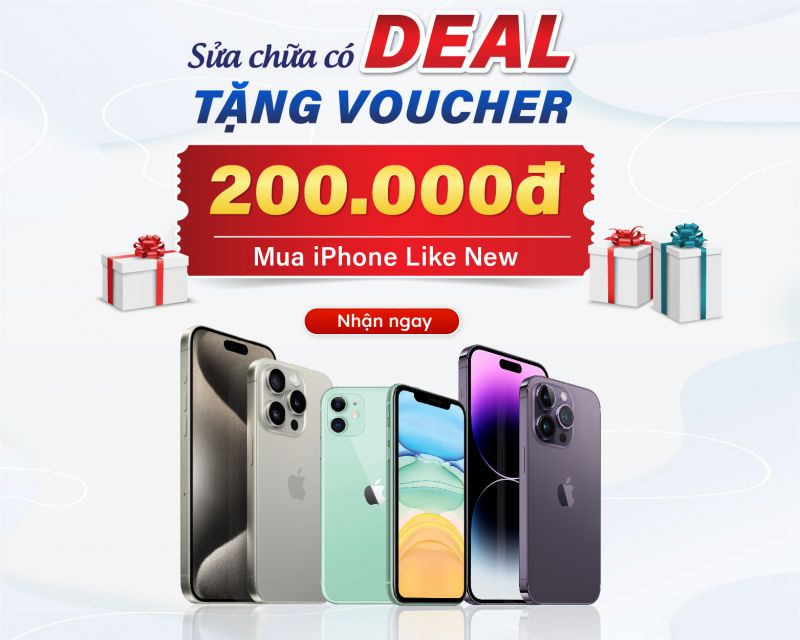 tặng voucher mua iphone cũ