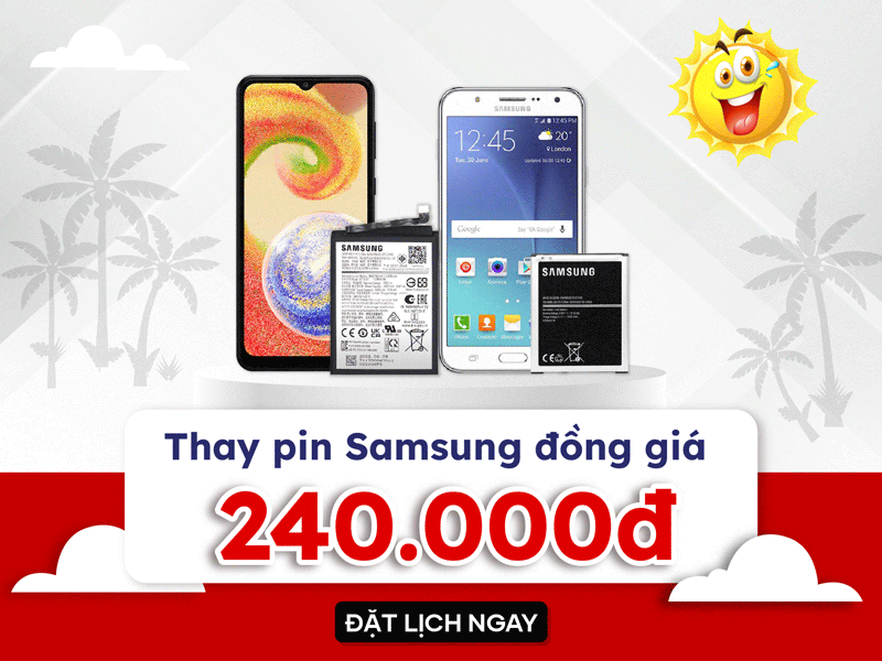 thay pin samsung đồng giá