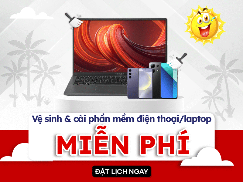 miễn phí vệ sinh và cài đặt phần mềm