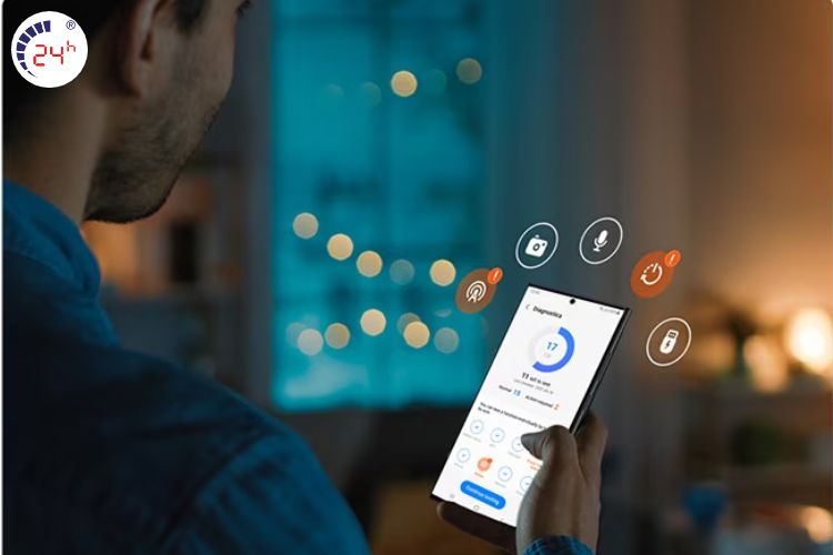sử dụng app samsung member kiểm tra pin