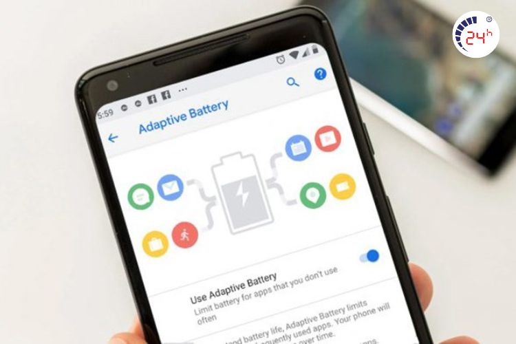 sử dụng chế độ apdaptive battery