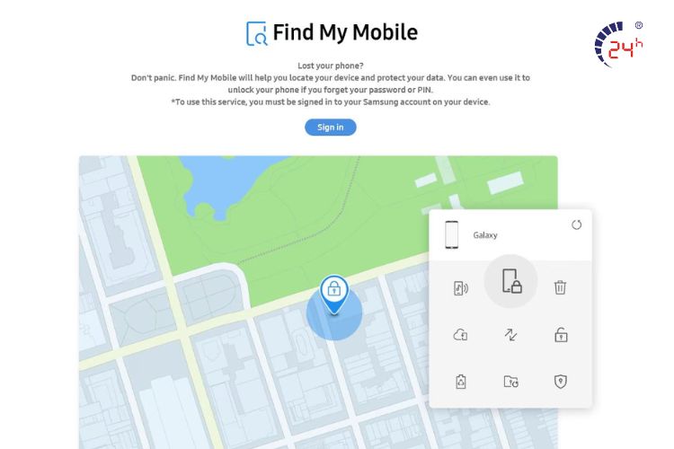 xóa pin samsung khi quên mật khẩu