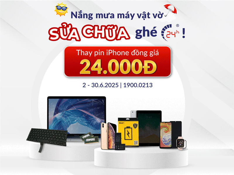 ưu đãi sửa chữa tháng 6