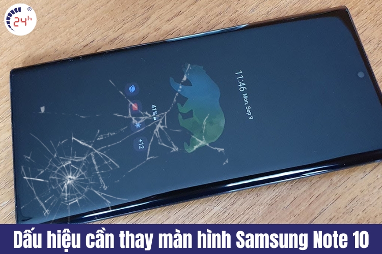 dấu hiệu cần thay màn hình samsung galaxy note 10 