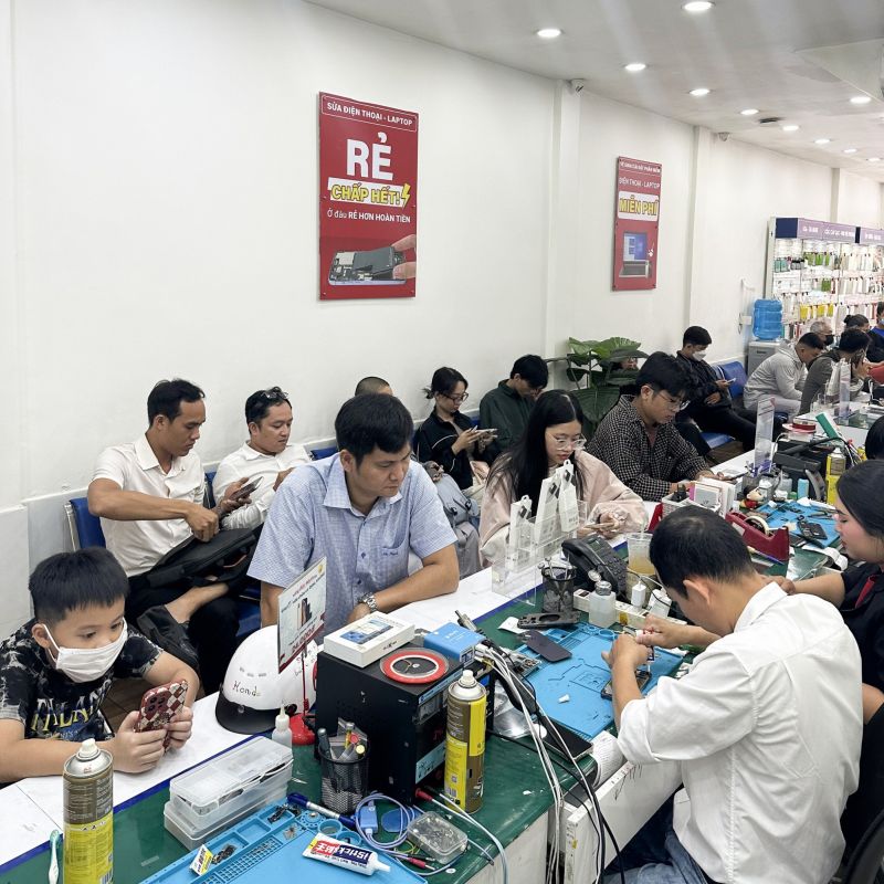 quy trình thay màn hình minh bạch