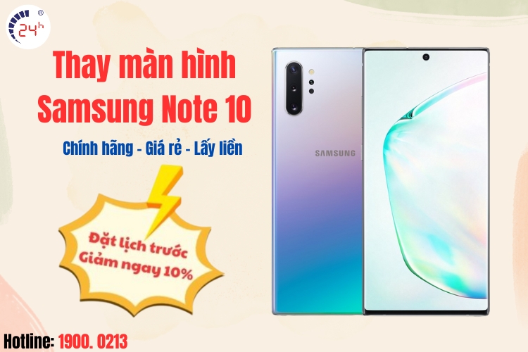 thay màn hình samsung note 10 