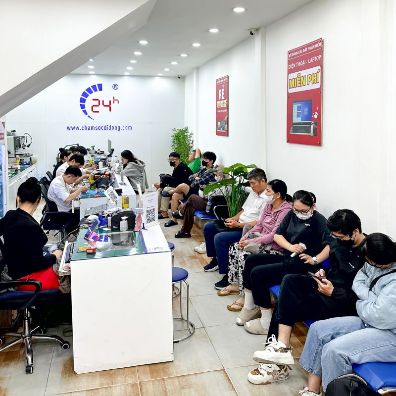 Ép cổ màn hình iPhone 14 Pro Max 8