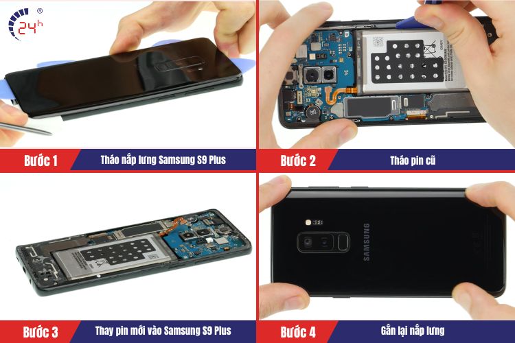 quy trình thay pin samsung galaxy s9