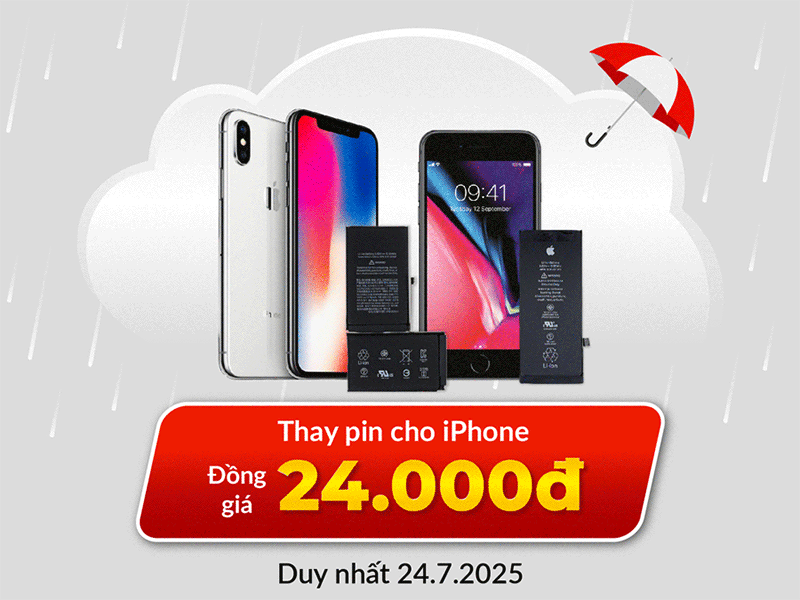 thay pin iphone chỉ từ 24 ngàn