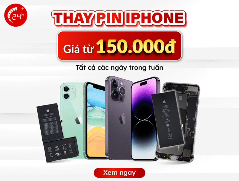 thay pin iphone giá từ 150.000đ