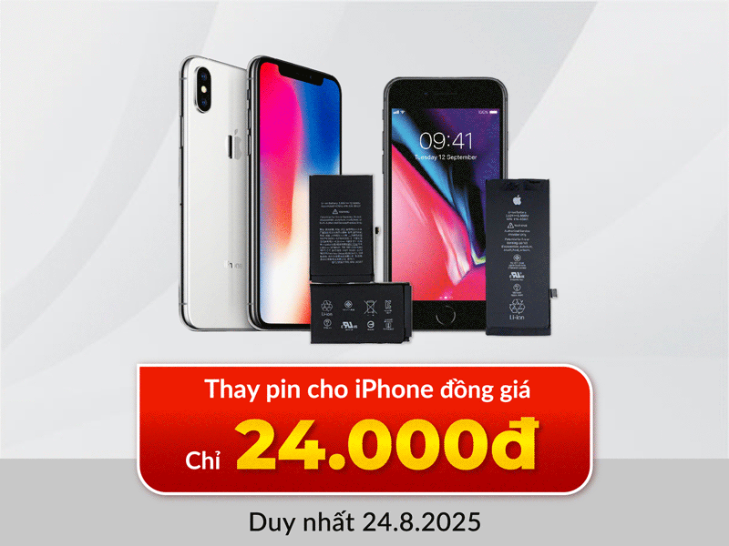 thay pin iphone chỉ từ 24 ngàn