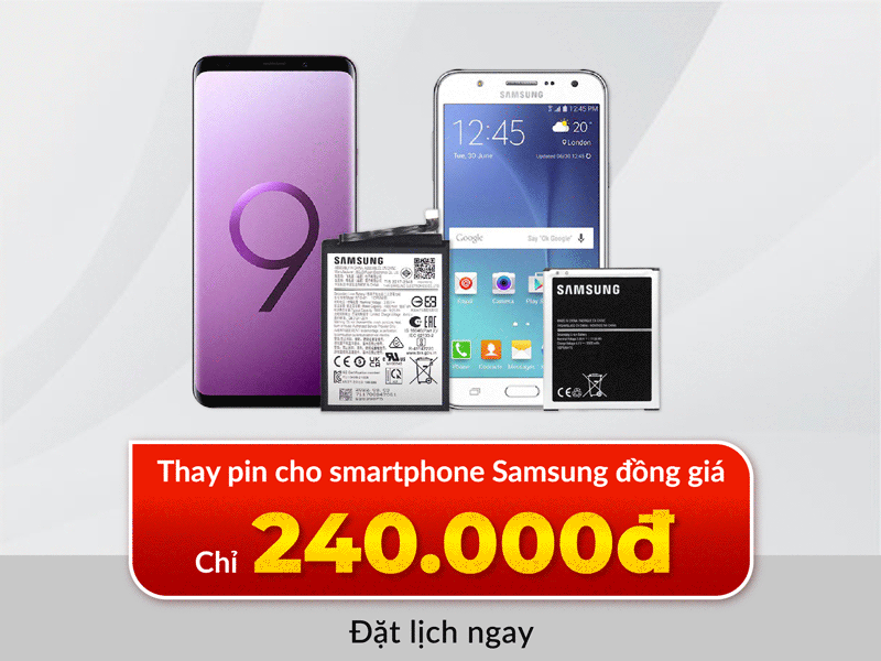 thay pin samsung đồng giá