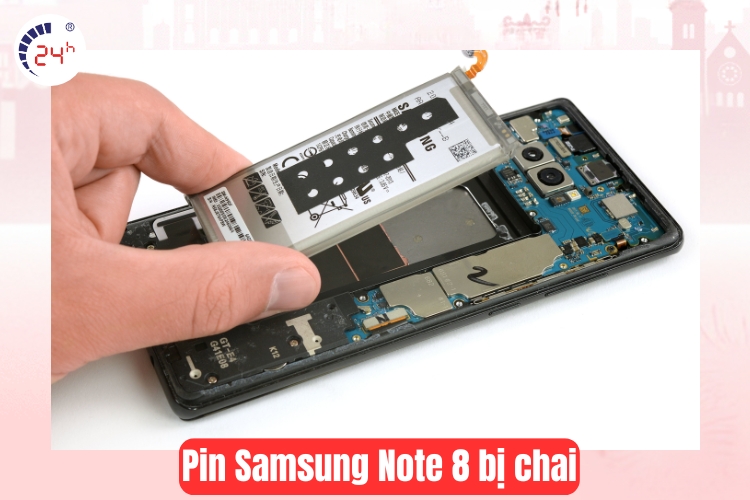 pin samsung note 8 bị chai