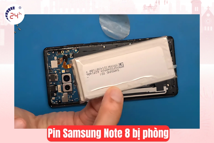 Pin samsung note 8 bị phồng