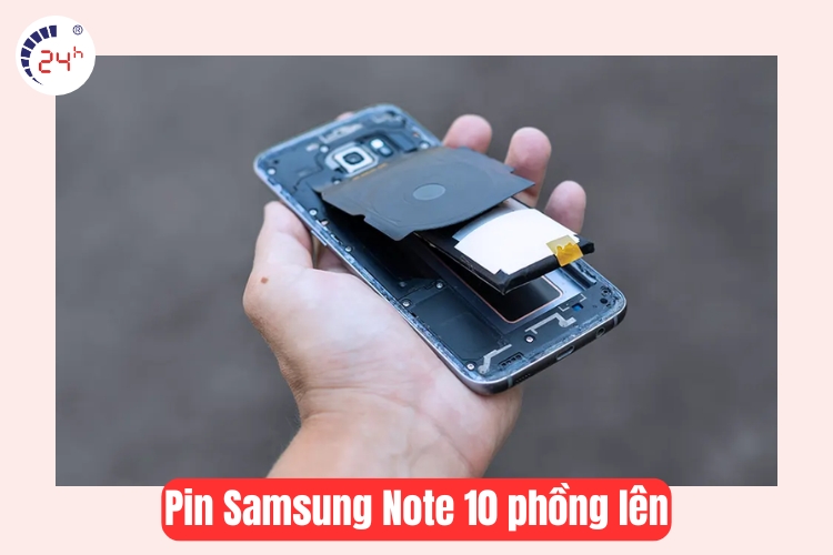 pin samsung note 10 biến dạng 