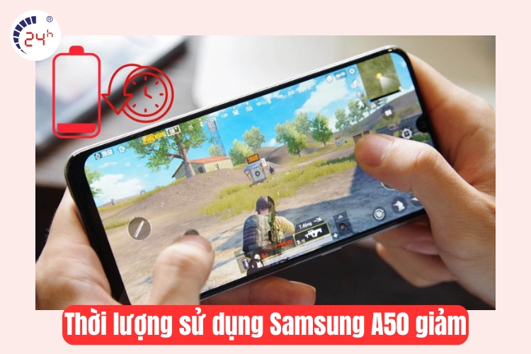 thời lượng sử dụng samsung a50 giảm 