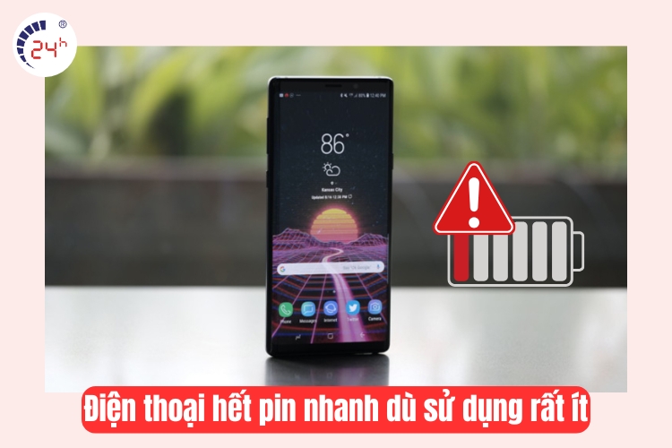 điện thoại hết pin nhanh