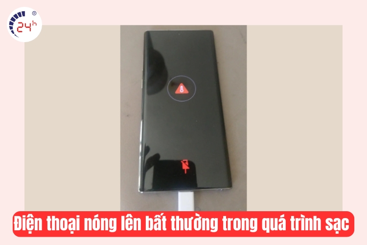 điện thoại nóng lên khi sạc
