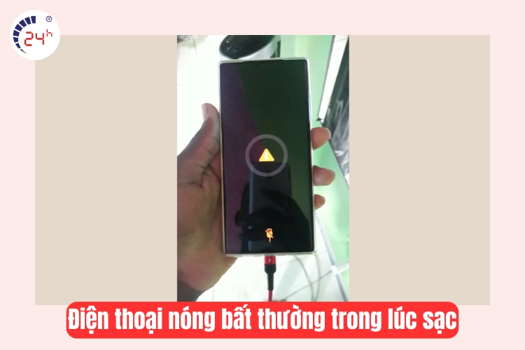 điện thoại nóng lên khi sạc 