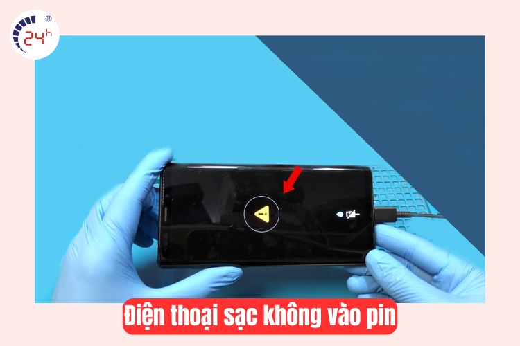 điện thoại sạc không vào pin 