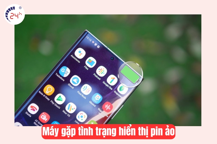 máy hiển thị pin ảo