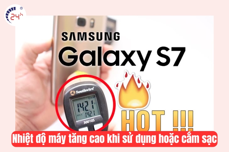 nhiệt độ máy tăng khi cắm sạc 