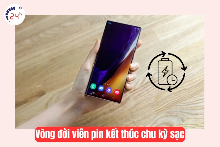 pin diên thoại đã hết vòng đời