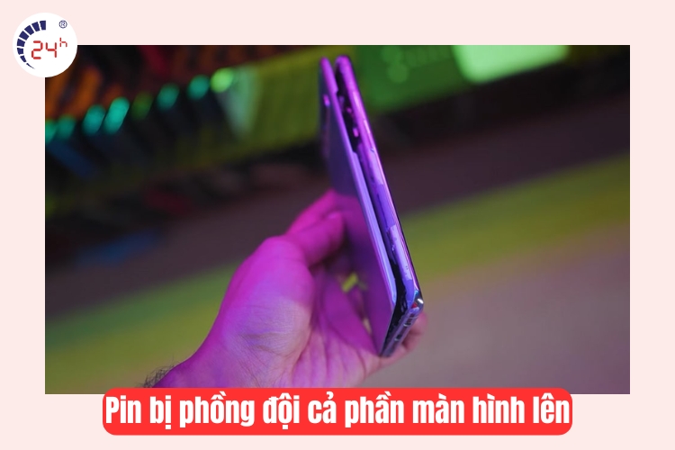 pin phồng làm đội màn hình lên 