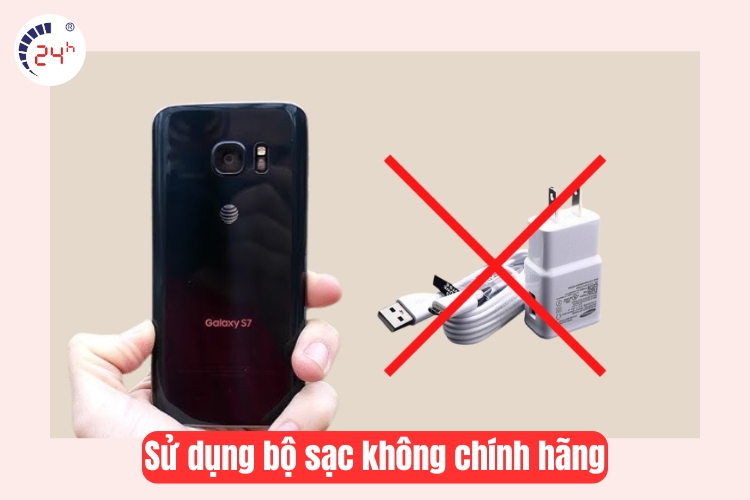 sử dụng bộ sạc không chính hãng 