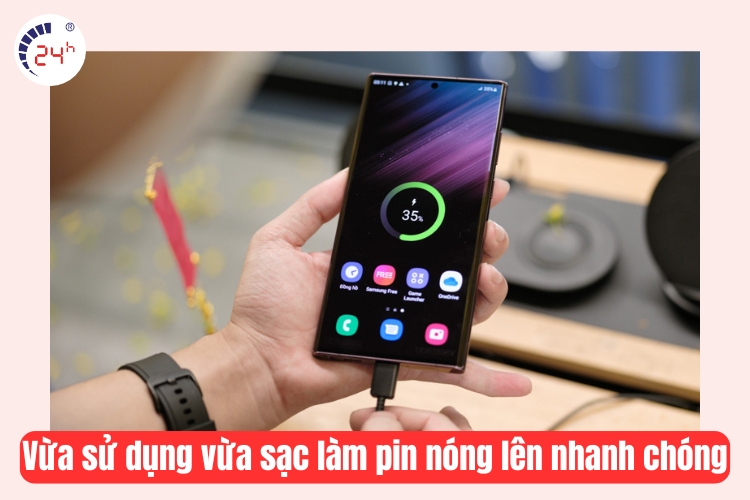 vừa sử dụng vừa sạc 
