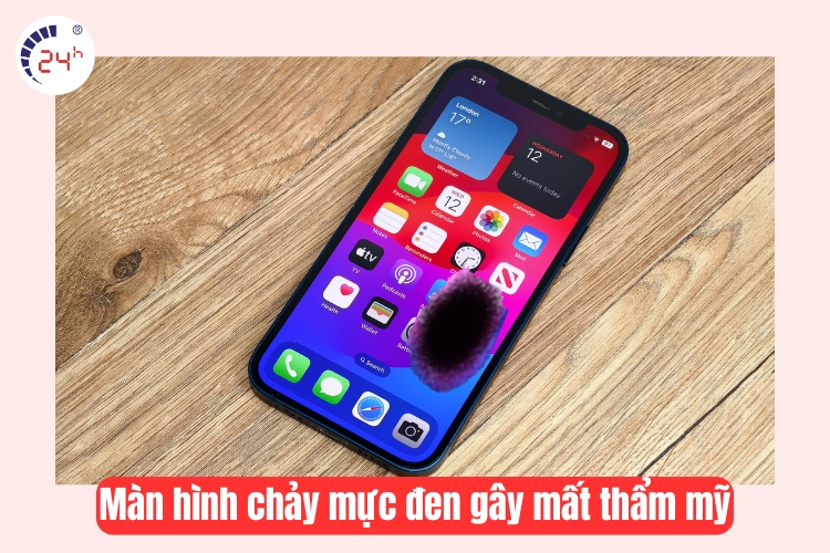 màn hình bị chảy mực 
