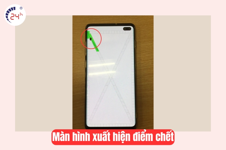 màn hình xuất hiện điểm chết 