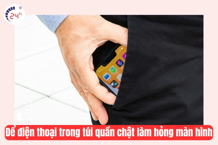 để điện thoại trong túi quần 