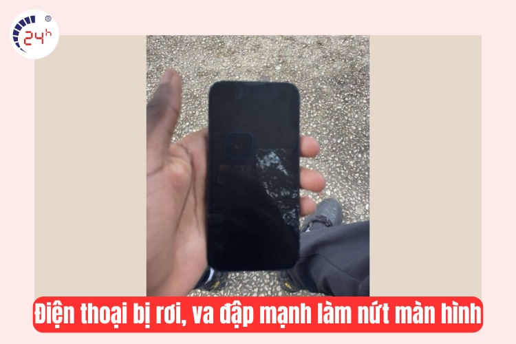 điện thoại bị rơi làm nứt màn hình 