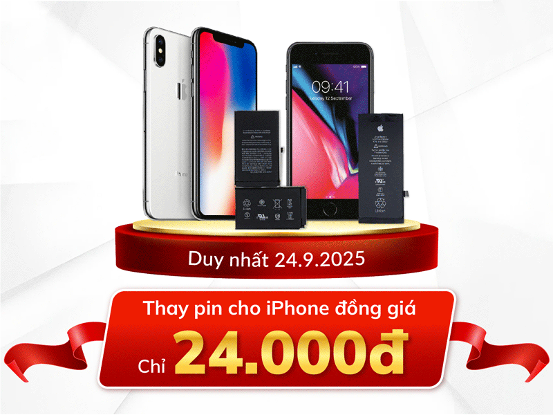 thay pin iphone chỉ từ 24 ngàn