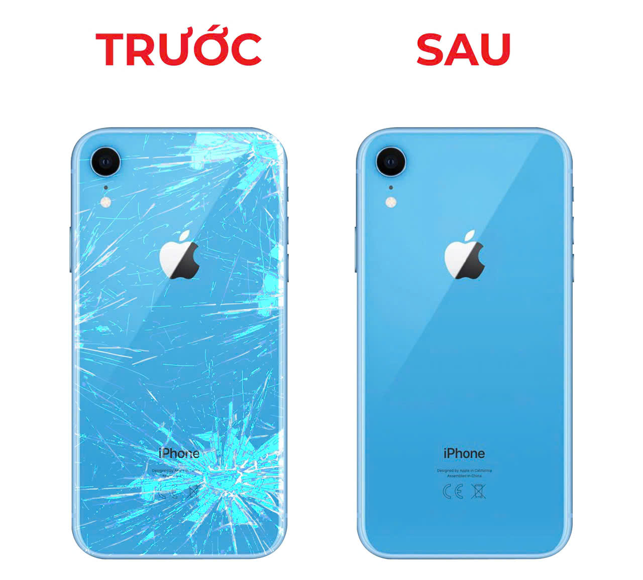 Thay kính lưng iPhone XR