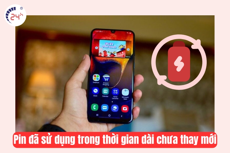 điện thoại sử dụng trong thời gian dài chưa thay pin 