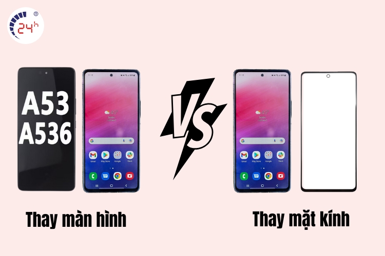 dịch vụ thay màn hình và thay mặt kinh samsung a53 5g
