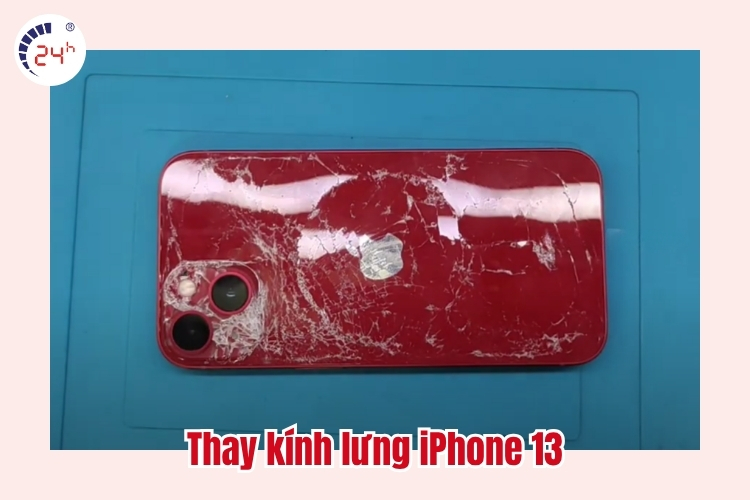 thay kính lưng iphone 13