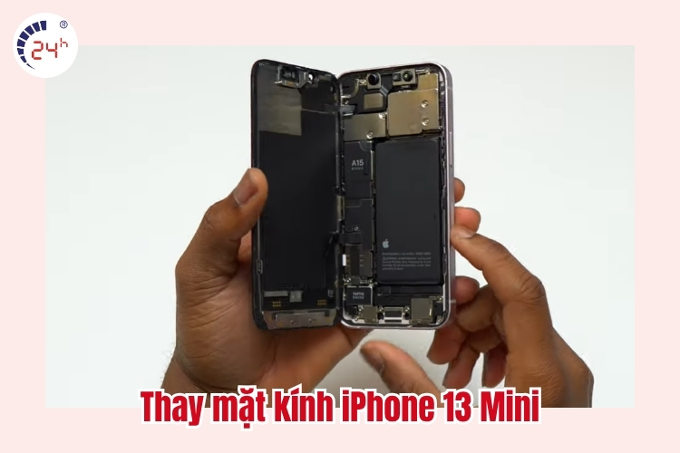 thay mặt kính iphone 13 mini