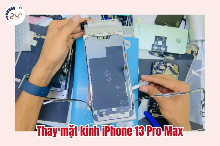 thay mặt kính iphone 13 pro max