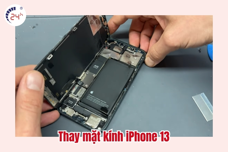 thay mặt kính iphone 13 