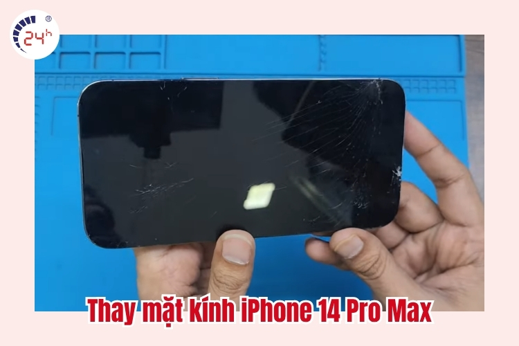 thay mặt kính iphone 14 pro max