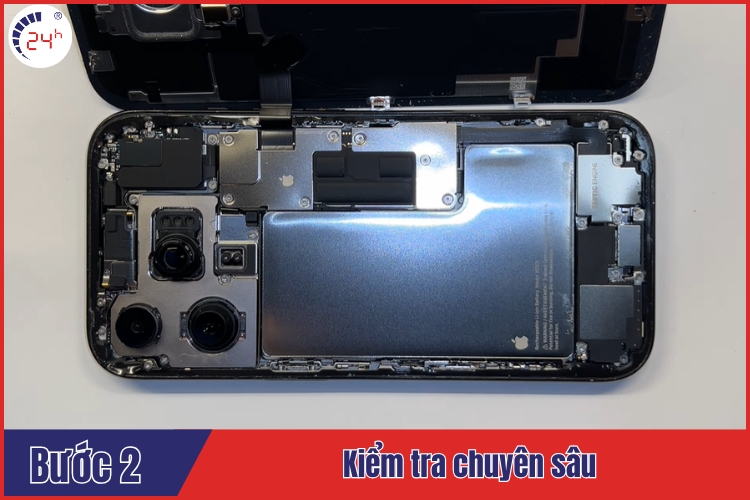 kiểm tra pin iphone 16 pro