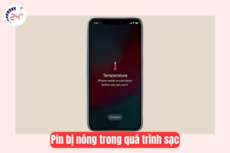 pin bị nóng trong khi sạc