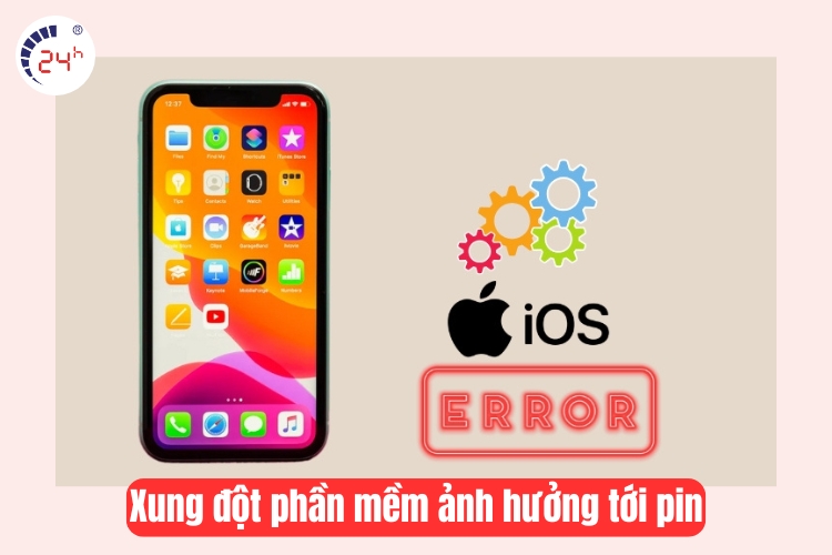 xung đột phần mềm ảnh hưởng tới pin