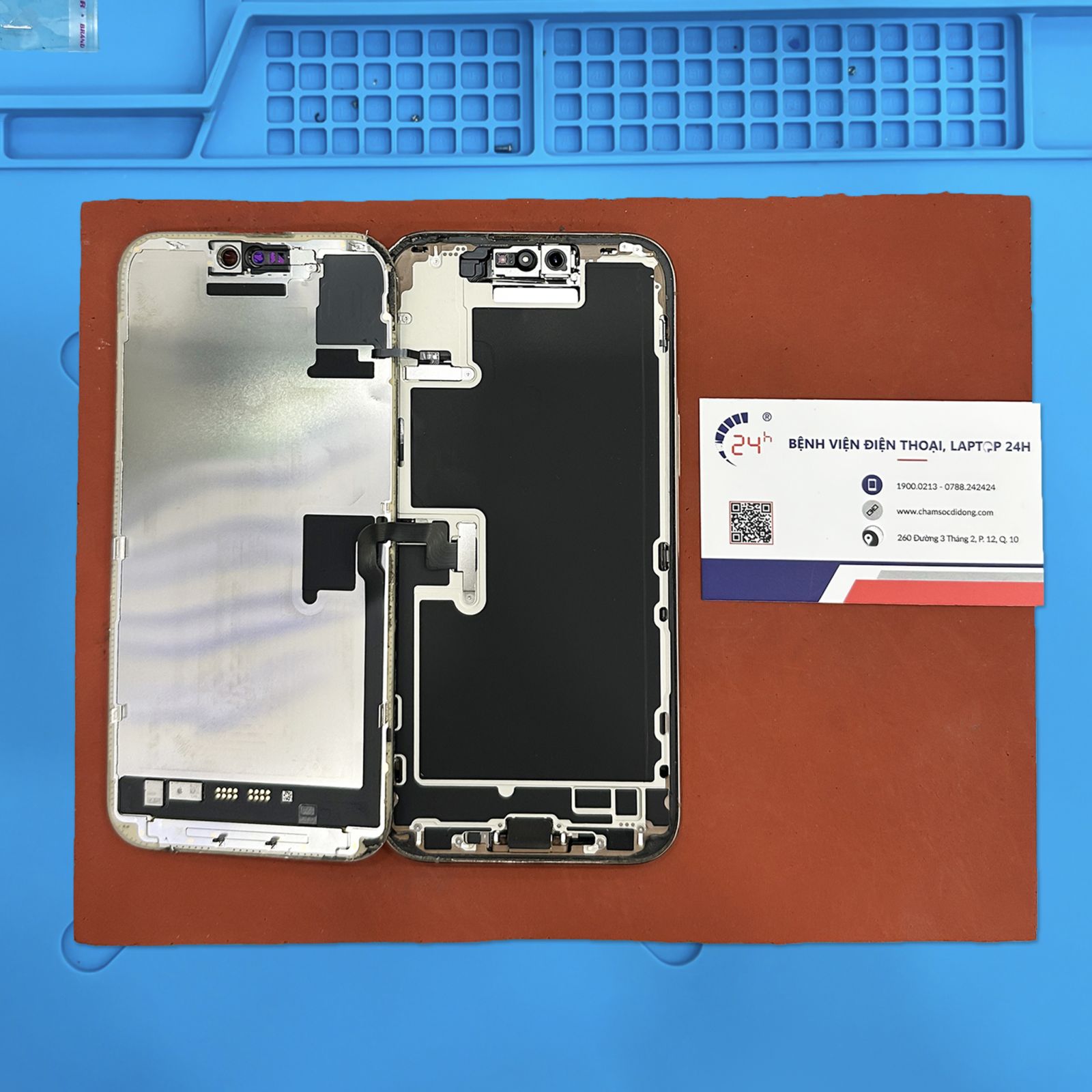 Ép cổ màn hình iPhone 17 Pro Max